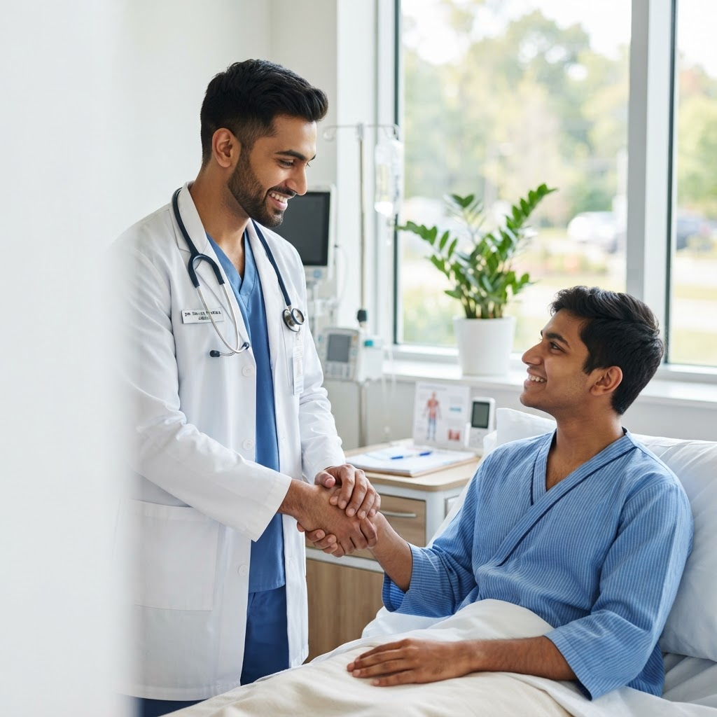 Doctor consulting with a patient